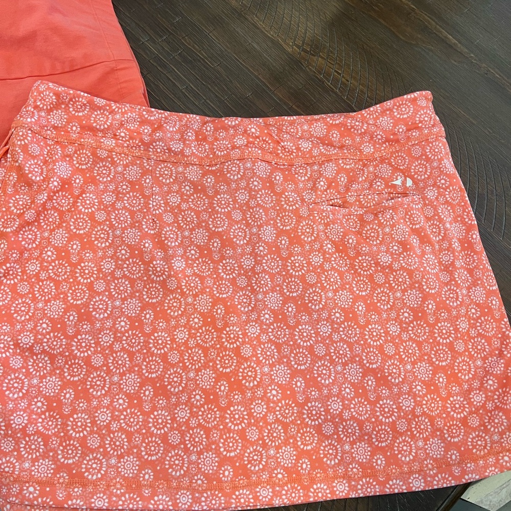 Women's Coral Patterned Skirt